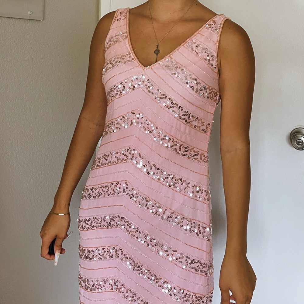 Pink sparkly dress